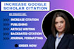 increase google scholar citations backdated using researchgate