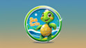 do sea turtle mascot logo in 48 hours