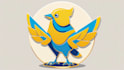 design bird mascot logo within new concepts