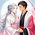 draw a anime couple character art anime