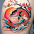 illustrate a tattoo in japanese style