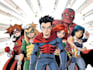 create a comic cover page design illustration
