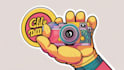 do hand lettering camera logo in my style