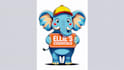 design elephant mascot logo in high definition