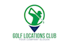 do professional creative golf club logo with express deliver