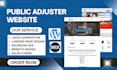 build public adjuster website insurance claim website sales funnel website