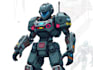 make cyberpunk sci fi robot, mecha character concept art