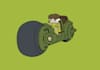 illustrate cute colorful flat children book