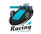 do awesome a unique car racing logo