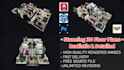 create 2d and 3d floor plans with high quality renders