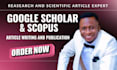 write and publish research article in google scholar scopus journals