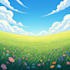 draw beautiful flat landscape illustration art