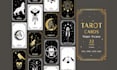 do dark art tarot, zodiac tcg layout, devil themed deck with guidebook and box
