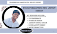 transform your manuscript with expert formatting, alignment and layout design