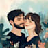 draw couple portrait illustration