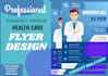 design medical, dental, hospital, healthcare, clinic informative flyer