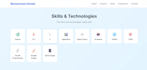 design a modern personal portfolio website