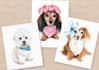 hand draw a custom memorial pet portrait from photo