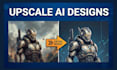 upscale ai artwork or images to 300 dpi print ready high resolution