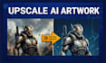 upscale ai images and artwork to 300 dpi print ready high resolution