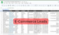 do ecommerce leads, google map scraping, linkedin research