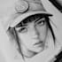recreate anime character in digital an graphite