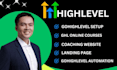 build gohighlevel online coaching website ghl coaching program website
