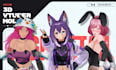 create 3d character model for 3d vtuber, vrchat, rigging, anime and 3d vroid
