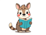 draw cute vector animal cartoon character for poster, sticker