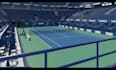 design 3d sport complex with tennis, lounge, café, stadium, pickleball, paddle