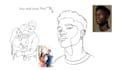 create line art, digital illustration, and sketch