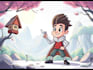 draw amazing cartoon character and scene
