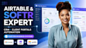 build custom airtable databases automation workflow and softr webapps