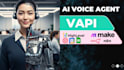 provide you an ai voice agent using vapi n8n make ghl airtable