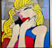 draw a retro pop art roy lichtenstein style