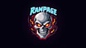 design skull head mascot logo within new concepts