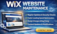 do website maintenance upgrade or modification in wix website in 24 hours