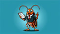 design cockroach mascot logo with creative concepts