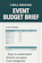create a detailed event budget