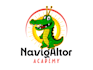 design creative aligator academy logo