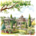 sketch architectural garden views or landscape scenery
