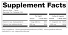 create fda compliant supplement facts label