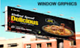 design professional window signage and displays