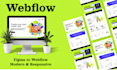 develop your webflow website from figma or sketch to webflow clean build and cms