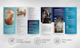 design a professional trifold or bifold brochure with clean layout