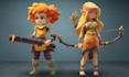 do 3d character modeling low poly for game asset, animation,and other in blender
