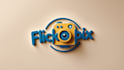 create camera mascot logo with text with any file