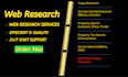 do data entry, web research, excel, admin support