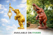 do create custom wood design statue