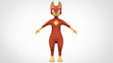 create sci fi furry avatar, vtuber model, 3d vrchat avatar rigged and clothing